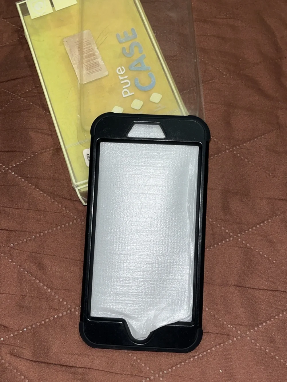 Sparkle Shield Phone Case - Black Glitter